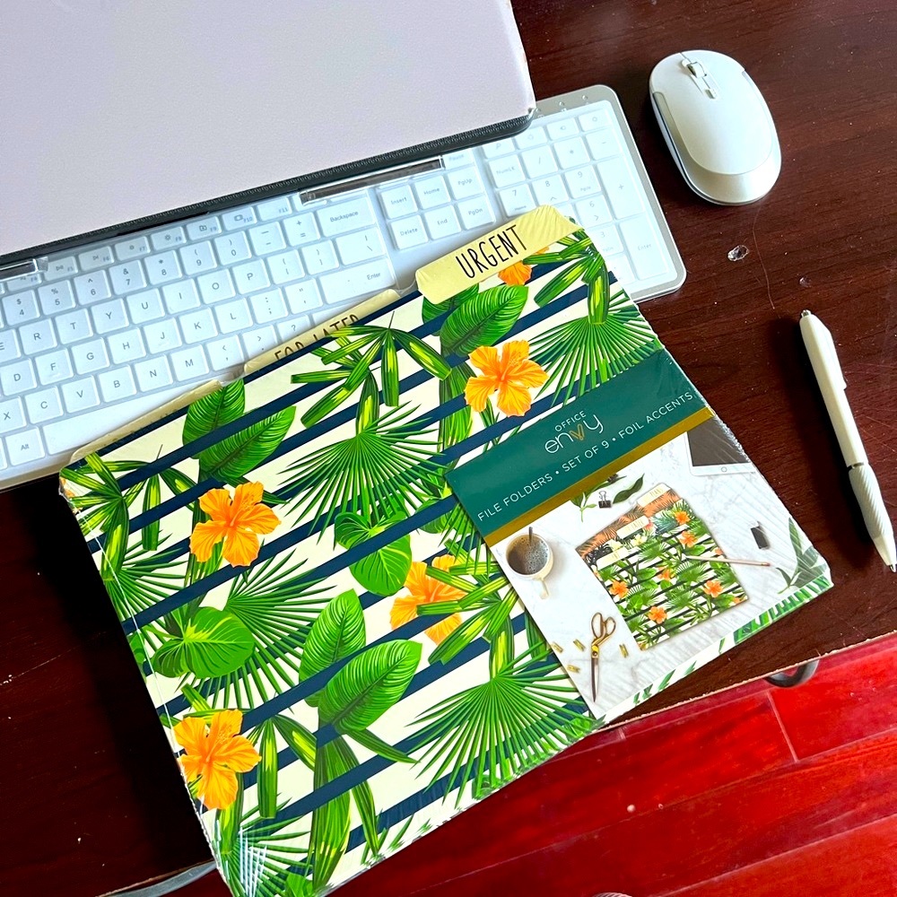 Tropical File Folders for Office Organization 9pack